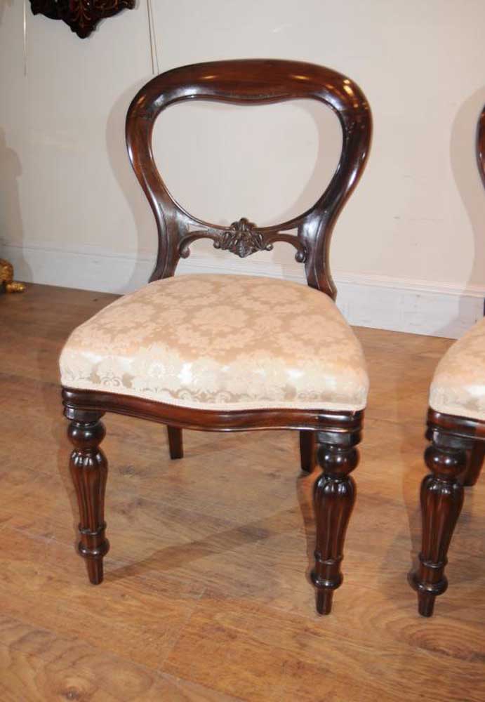 Classic Victorian balloon back dining chair