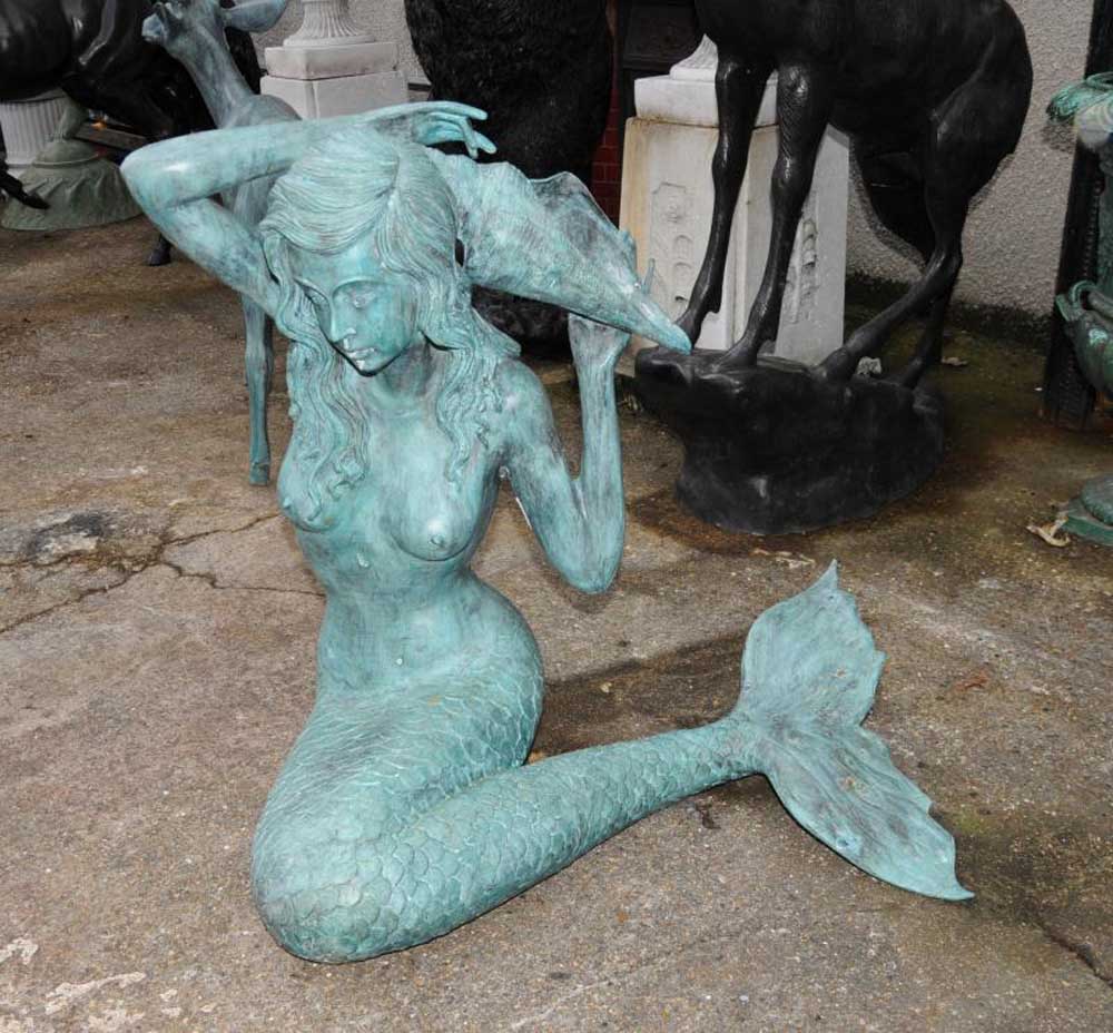 Bronze Mermaid Sculpture Fountain