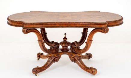 Antique Irish Centre Table - Walnut Circa 1860