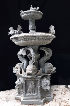 Antique Italian Garden Fountain Classical Serpent Water Feature