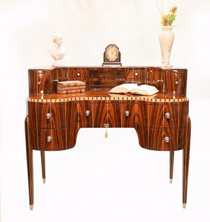 Art Deco Desk Rosewood Writing Table Roaring Twenties