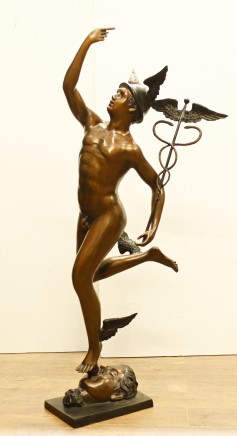 Bronze Mercury Statue Hermes Classical Art Giambologna