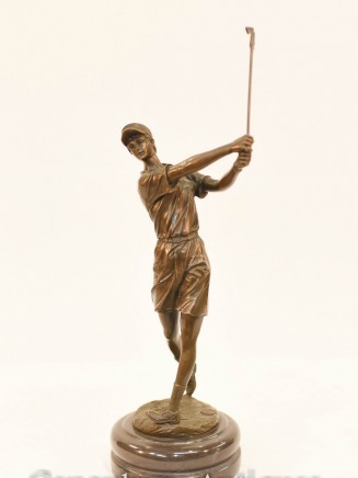 Bronze Scottish Golfer Statue - Golf Casting
