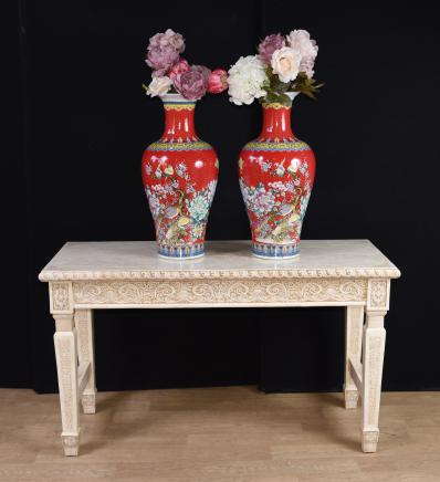 Chinese Console Table - Bone Hall  Hand Carved Bone Console Tables