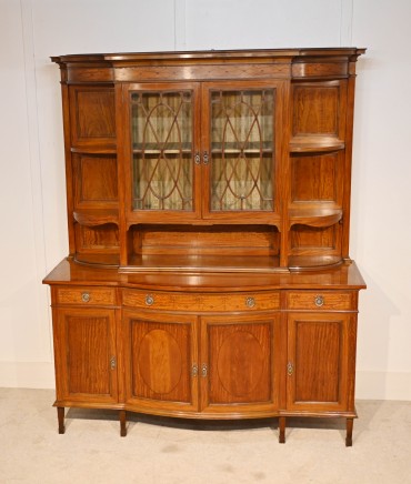 Edwardian Buffet Side Cabinet Satinwood Maple and Co