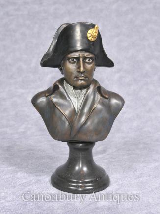 Bronze Napoleon Bust - French Emperor I Bonaparte Military