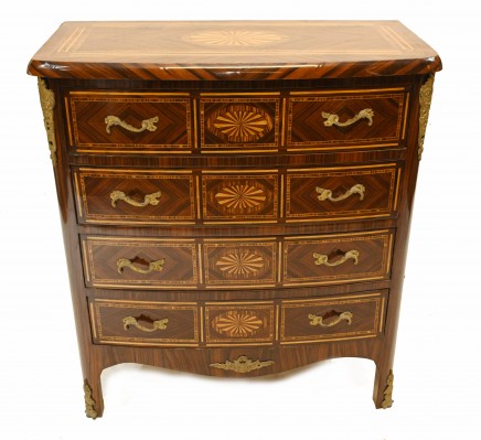 French Empire Commode Inlay Chest Drawers