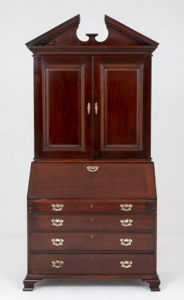 George II Bureau Bookcase - 18th Century Mahogany