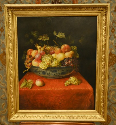 Italian Oil Painting Fruit Still Life Art