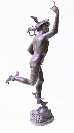 Large Italian Bronze Mercury Statue Casting Hermes by Giambologna