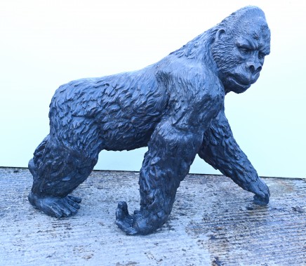 Lifesize Bronze Gorilla Statue Casting Animal Primate Ape Monkey