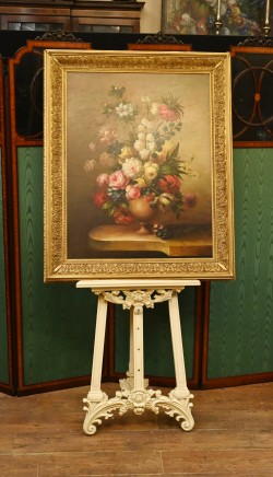 Still Life Oil Painting Gilt Frame Regency Art