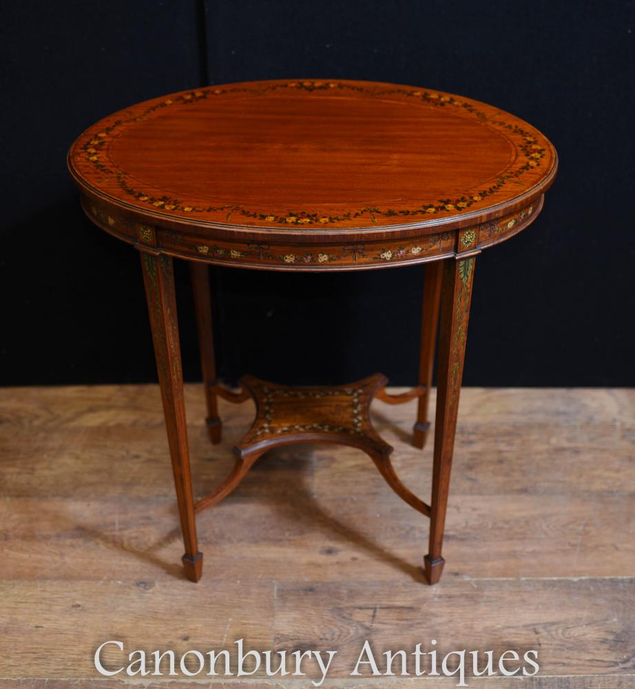 Edwardian antiques - mahogany side table