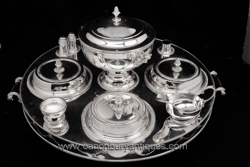 Silver Plate Lazy Susan