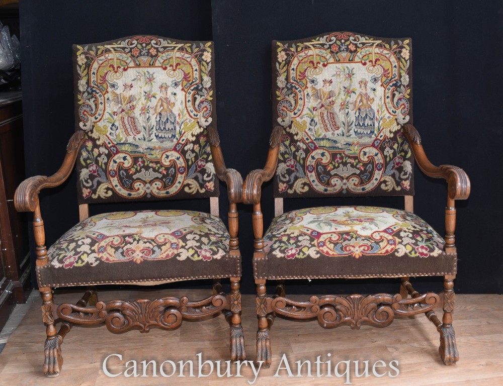 Antique oak chairs