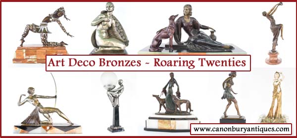 Art Deco Figurines - Large Range from Canonbury Antiques
