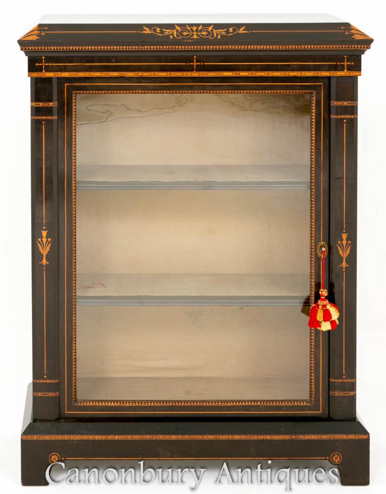 Arts and Craft Ebonised Pier Cabinet Display