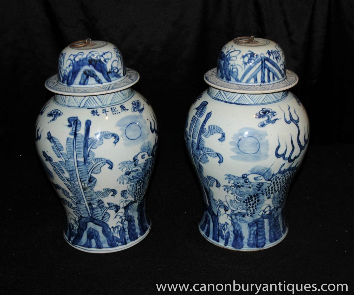Blue and White Porcelain Ginger Jars
