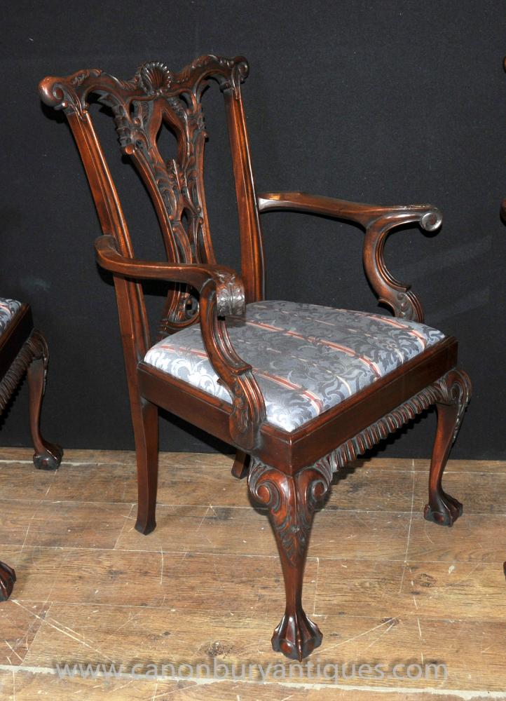 Chippendale chair with ball and claw feet