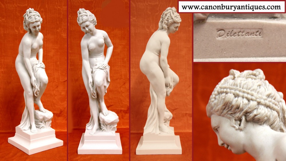 Classical Nude Female Venus Statue - Stone