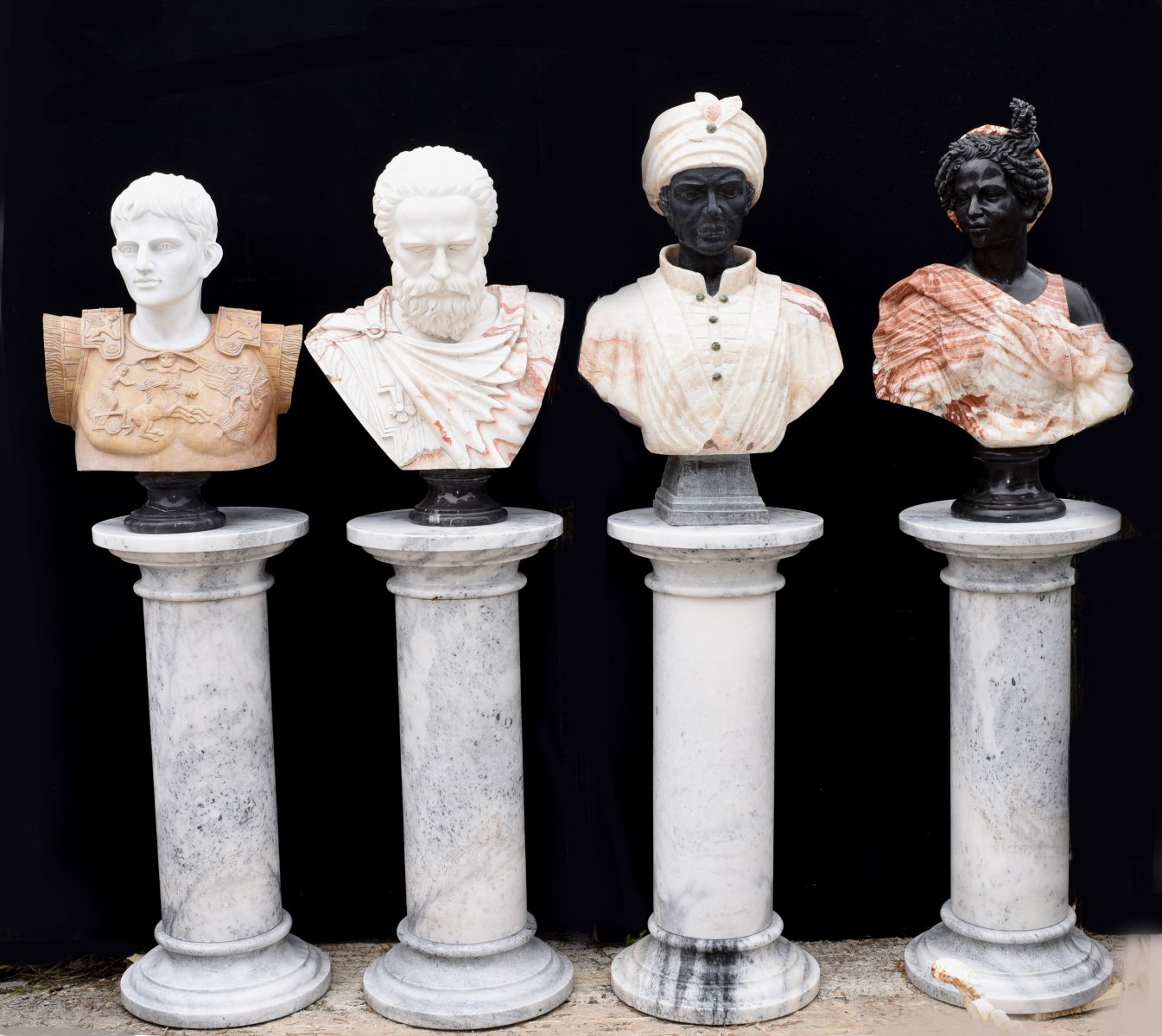 Simply the bust for classical and Roman themed film prop hire