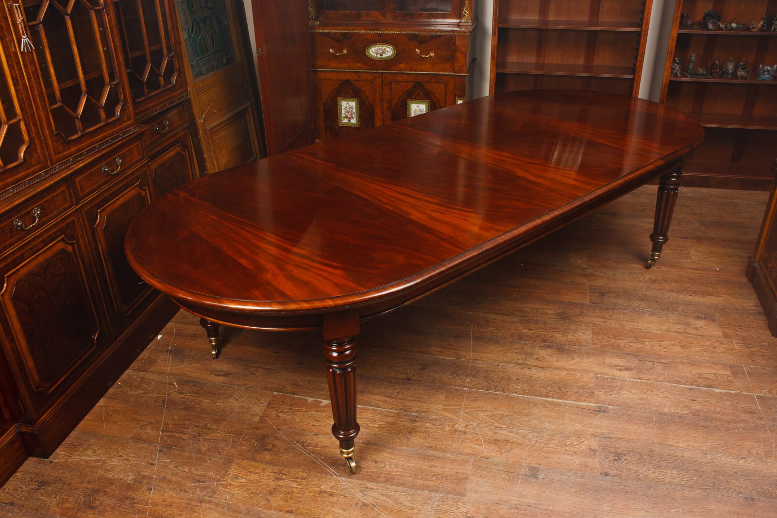 Just look at the patina to the wood on this Victorian mahogany dining table