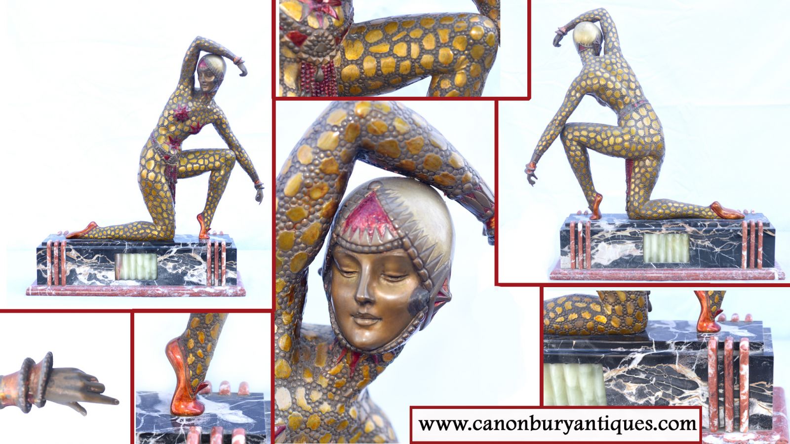Art Deco Fan Dancer Statue by Chiparus