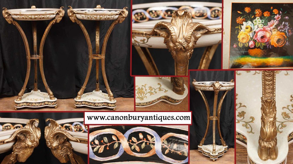 French Empire Jardineres - Ormolu Torcheres Plant Stands