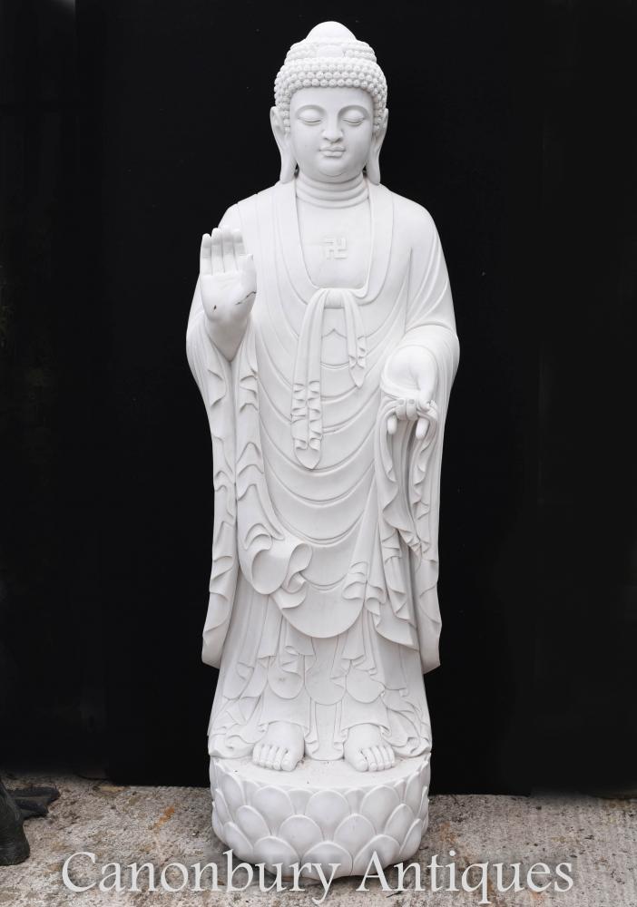 Marble standing Nepalese Buddha