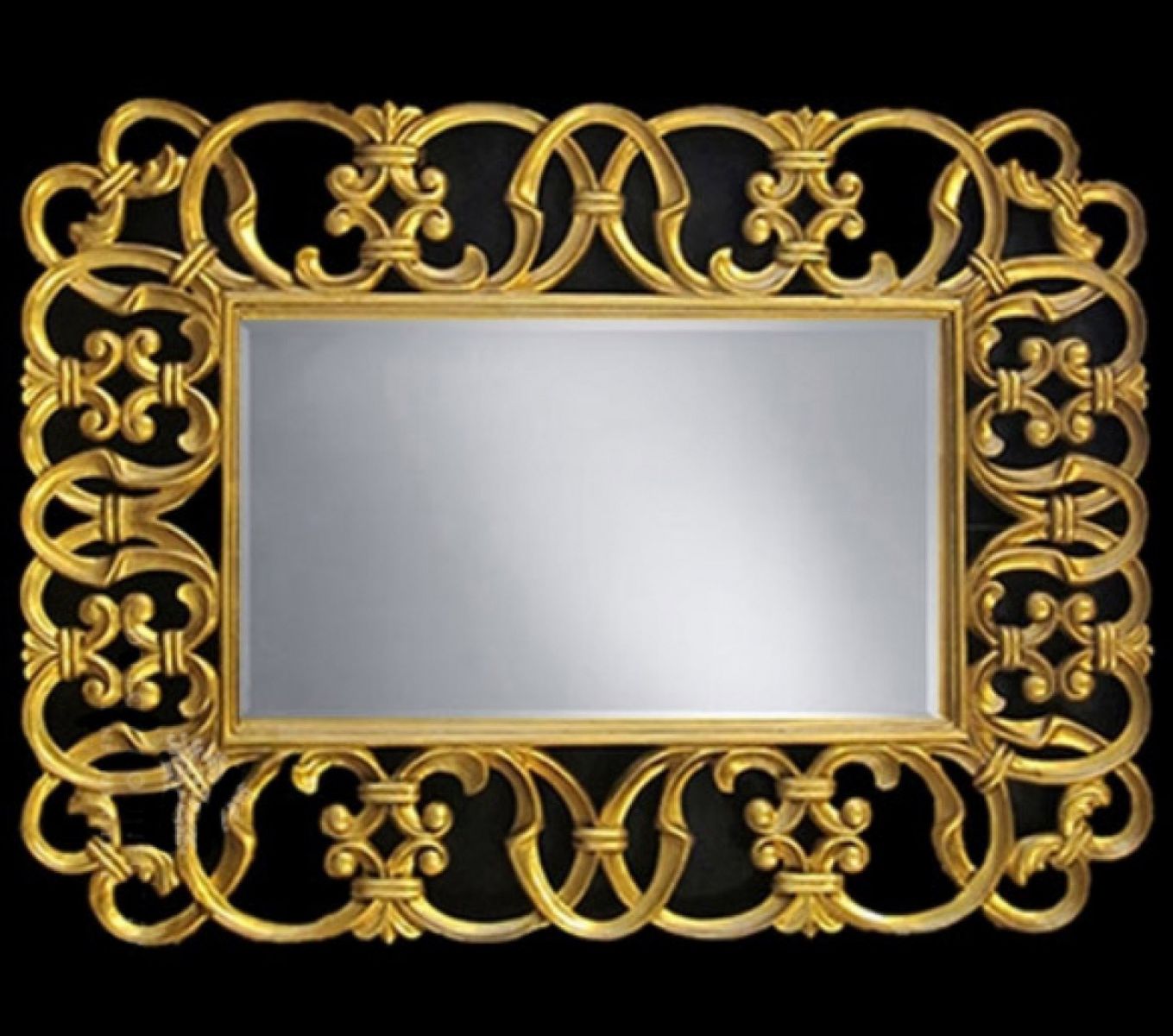 Gilt Gothic Mantle Mirror 