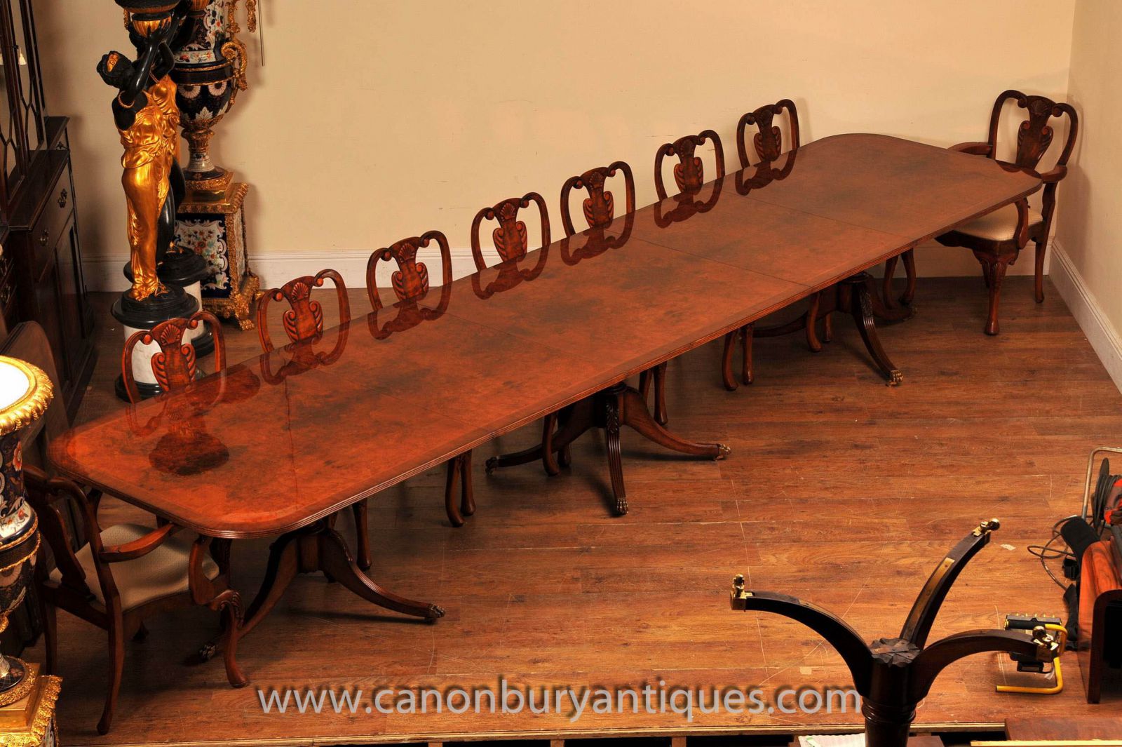 Large Regency Dining Table 