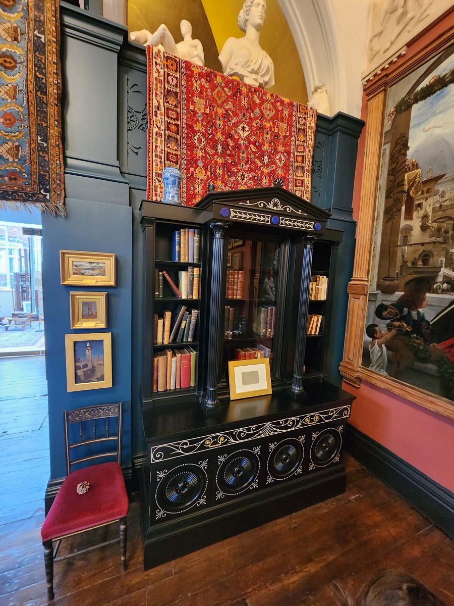 Regency Lacquered Bookcase at Leighton House