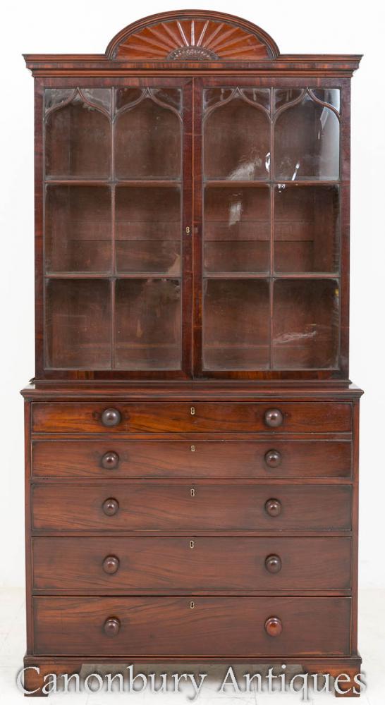 Regent antiques cabinet bookcase