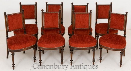 Set Antique Mahogany Chairs - William IV Dining