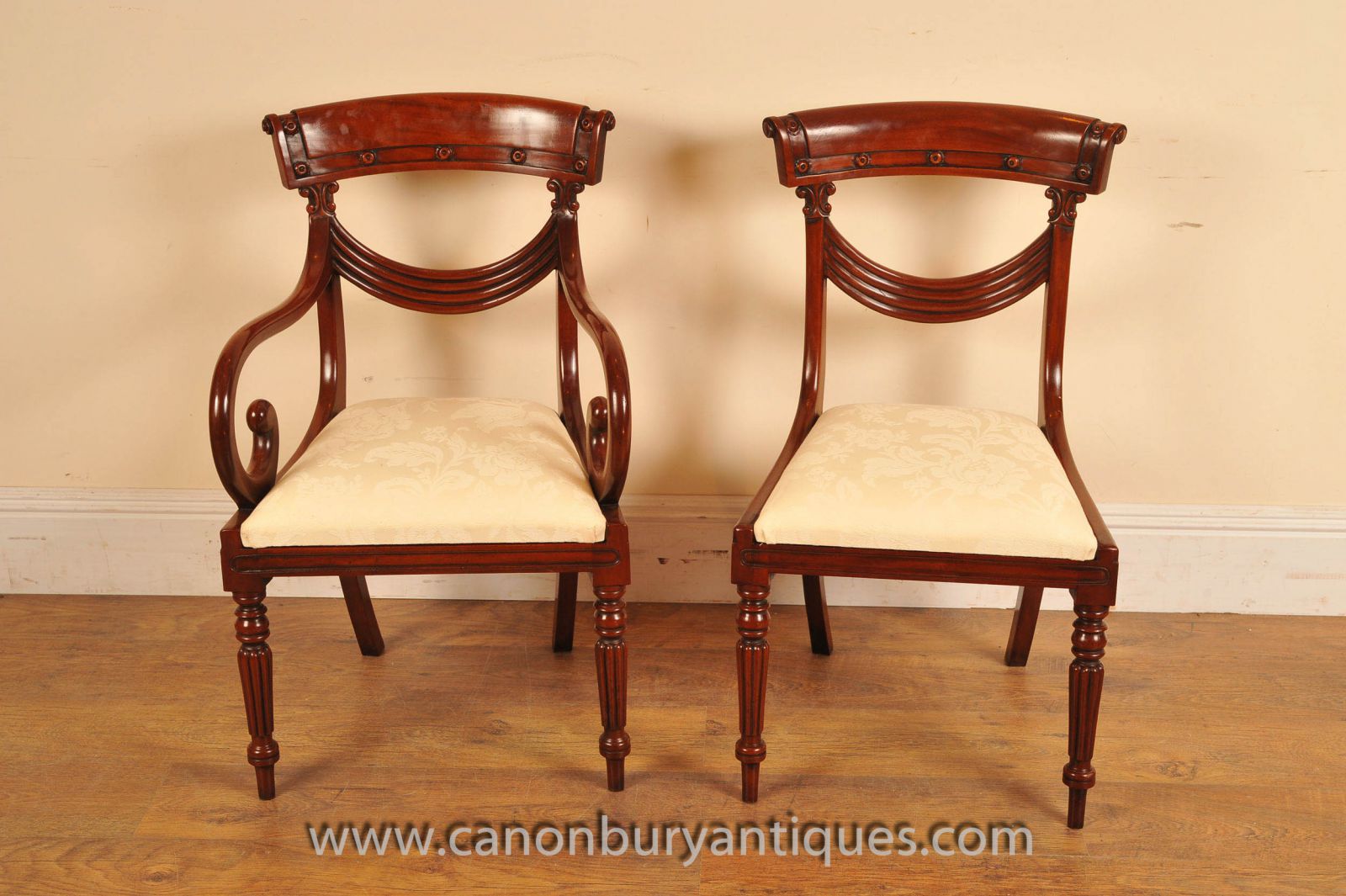 The classic Regency swag dining chair