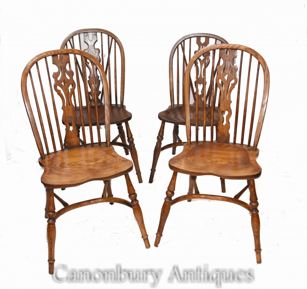 Set Windsor Chairs - Oak Farmhouse Kitchen Diners