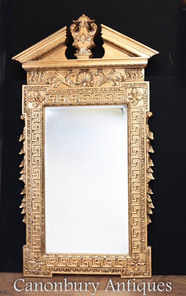 Tall Adams Gilt Pier Mirror - Regency Hall Mirrors
