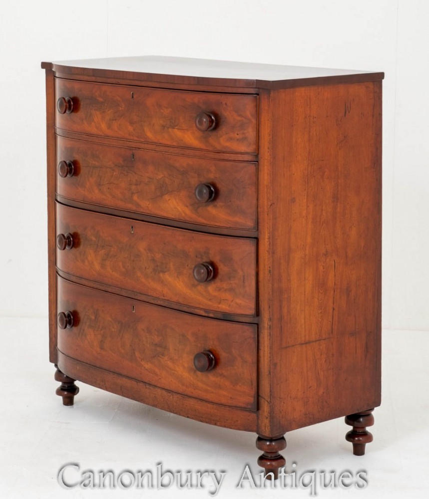 Victorian Chest Drawers - Antique Mahogany 1850