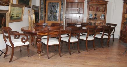 Victorian Dining Set Mahogany Table William IV Chairs