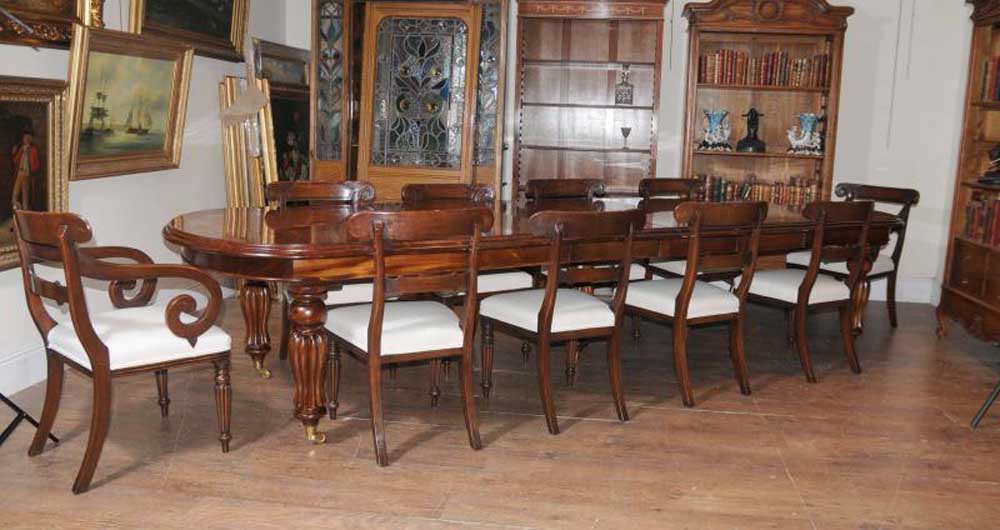 Victorian Dining Set Mahogany Table