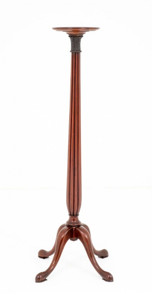 Victorian Torchiere Stand Table Torchere Mahogany Antique