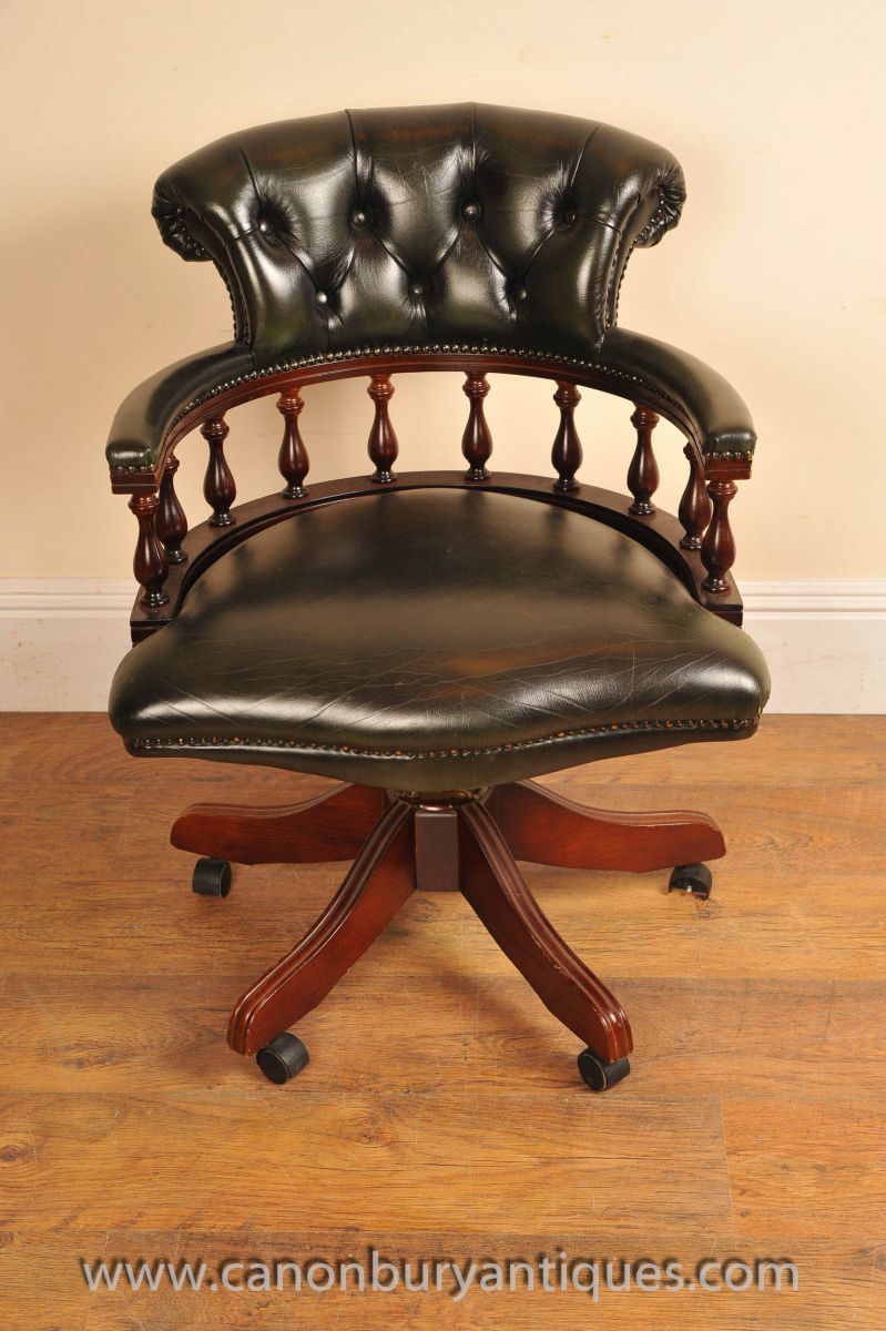 The classic Captains chair with swivel action, a practical favourite to go with any desk