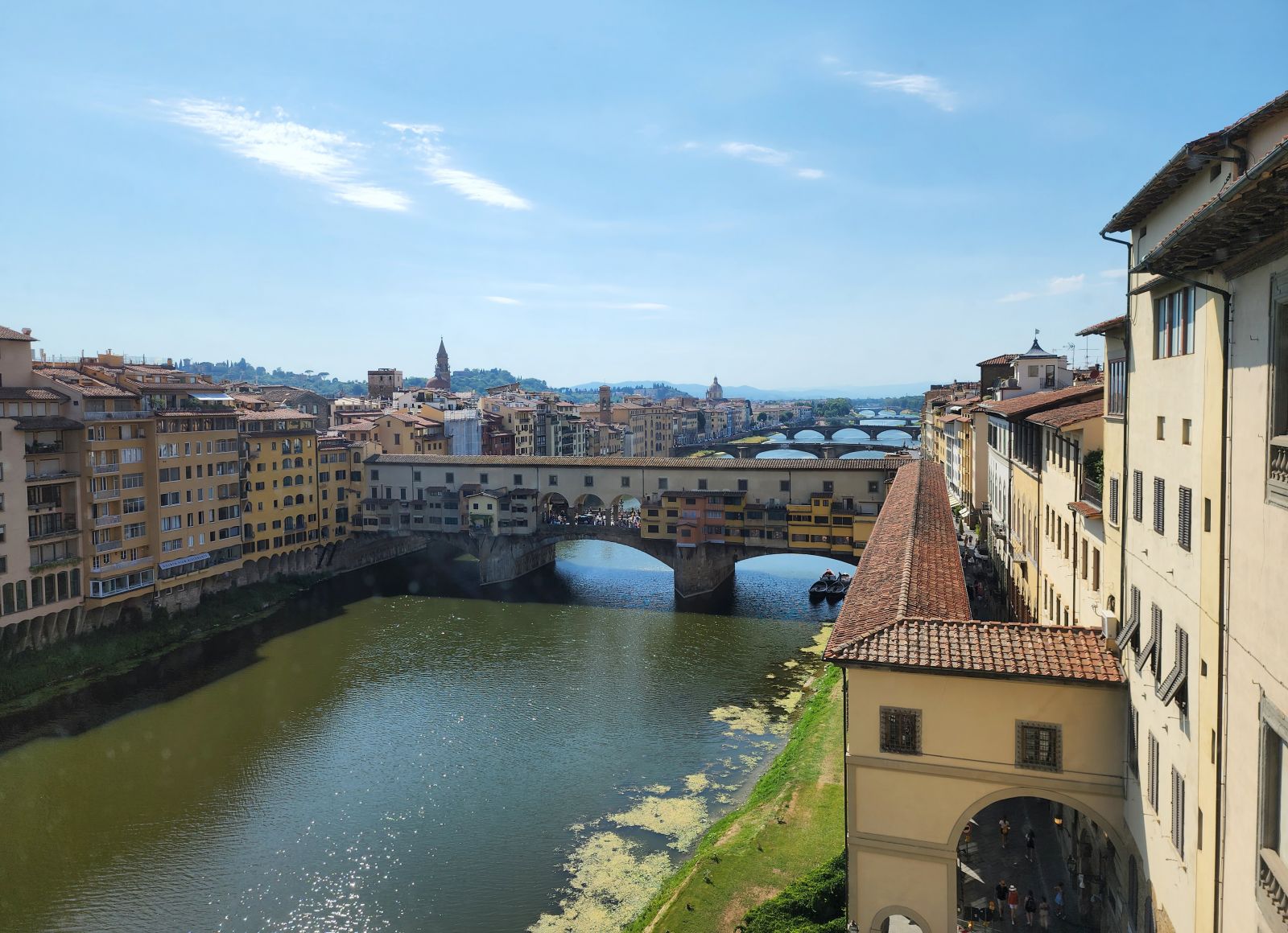 View of Florence s Arno River from the Uffizi