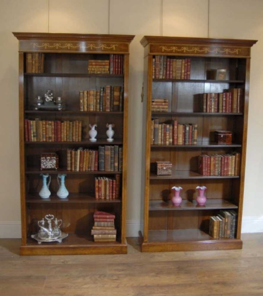 Walnut antique bookcases