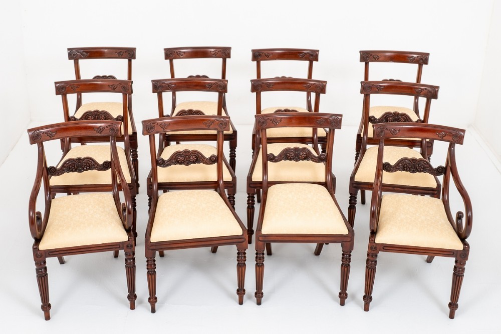 William IV Dining Chairs Mahogany Antiques