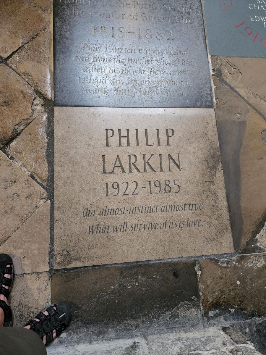 Philip Larkin at the Abbey