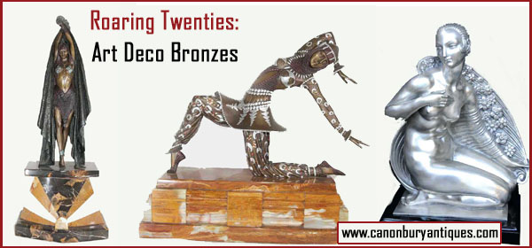 Vintage art deco bronzes from Canonbury Antiques
