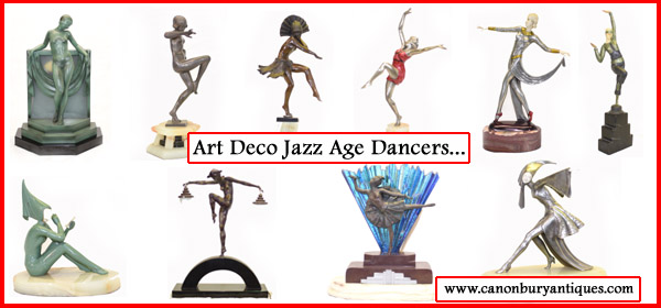 Art Deco dancer bronzes