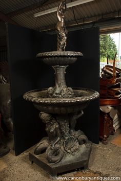 Large bronze fountain for the garden