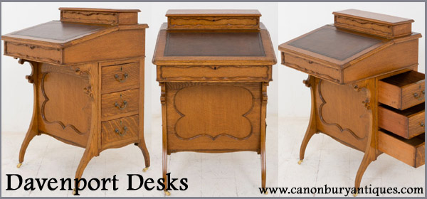Arts and Craft Davenport desks